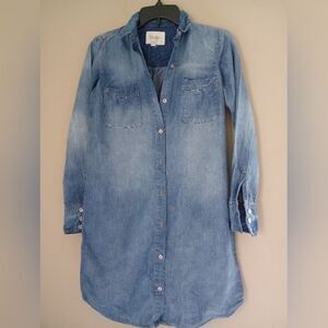 Jessica Simpson Denim Color Shirt Dress Size XS